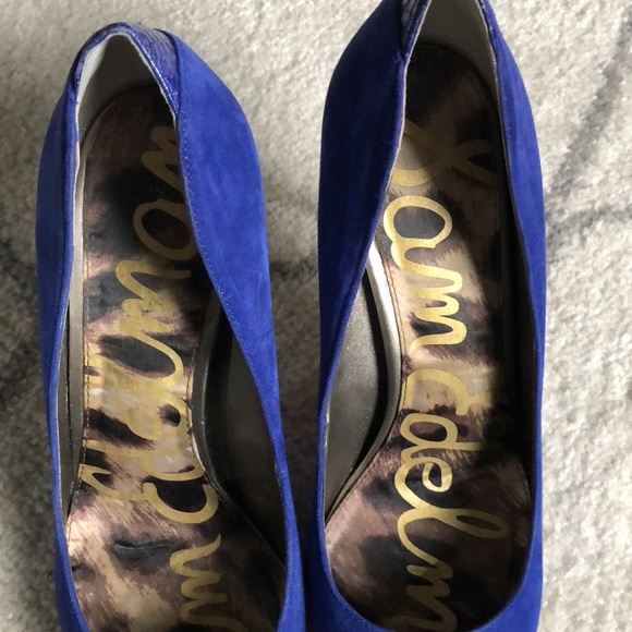 Sam Edelman blue suede heels - Picture 4 of 7